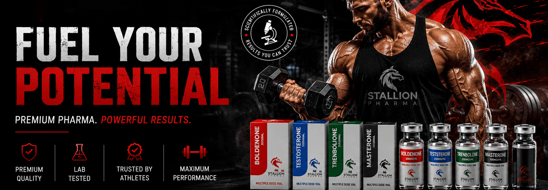 Stallion Pharma Fuel Your Potential banner